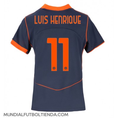 Camiseta Inter Milan Luis Henrique #11 Tercera Equipación Replica 2025-26 para mujer mangas cortas Camiseta Inter Milan Luis Henrique #11 Tercera Equipación Replica 2025-26 para mujer mangas cortas